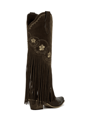 Fold-over-floral-brown-fringe-mid-heel-cowgirl-boots