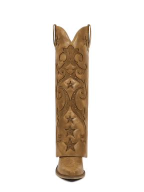 Fold-over-star-retro-carving-knee-high-western-boots