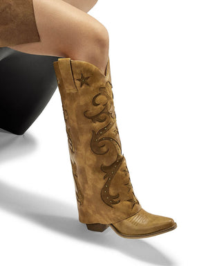 Fold-over-star-retro-carving-wetkiss-western-boots