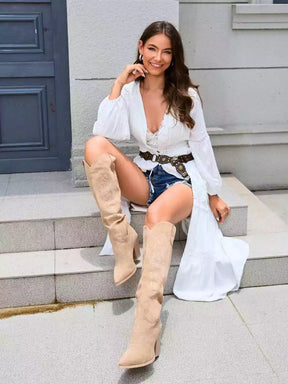 Apricot_knee-high_western_cowboy_boots