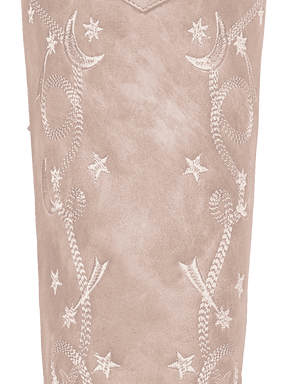 Muted-pink-embroidered-starry-thigh-high-pu-boots