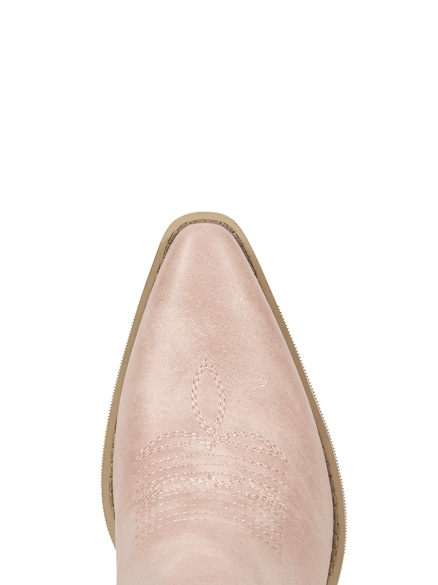 Muted-pink-floral-inlay-gemstone-pointy-cowgirl-boots