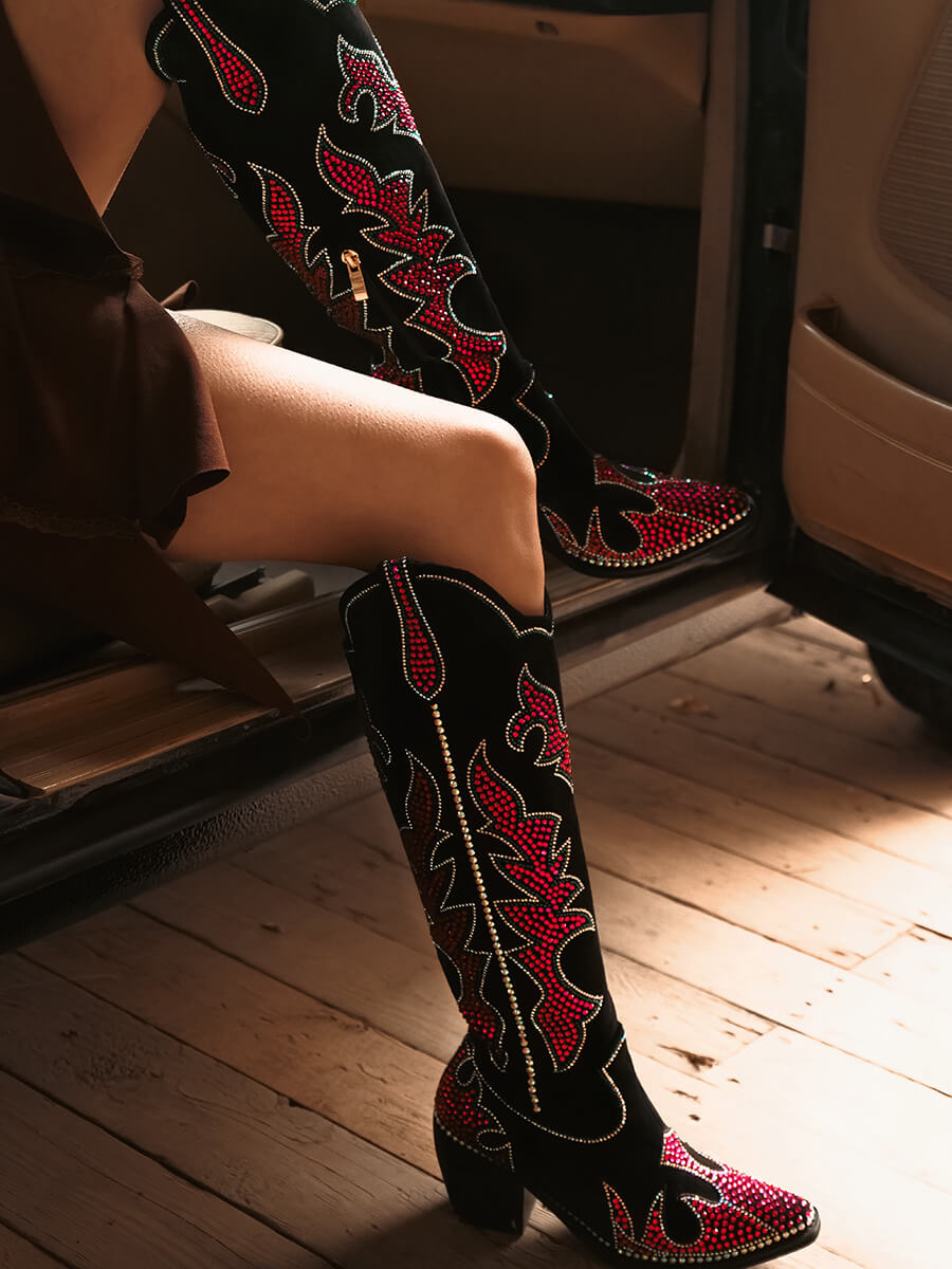 Faith red ankle on sale boots