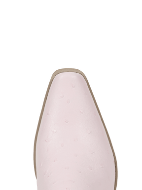 Pink-and-white-patchwork-orstrich-leather-snip-boots