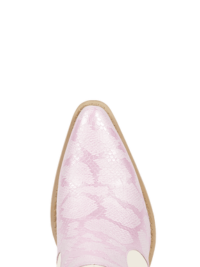 Pink-light-beige-patchwork-snake-print-pointy-cowgirl-boots