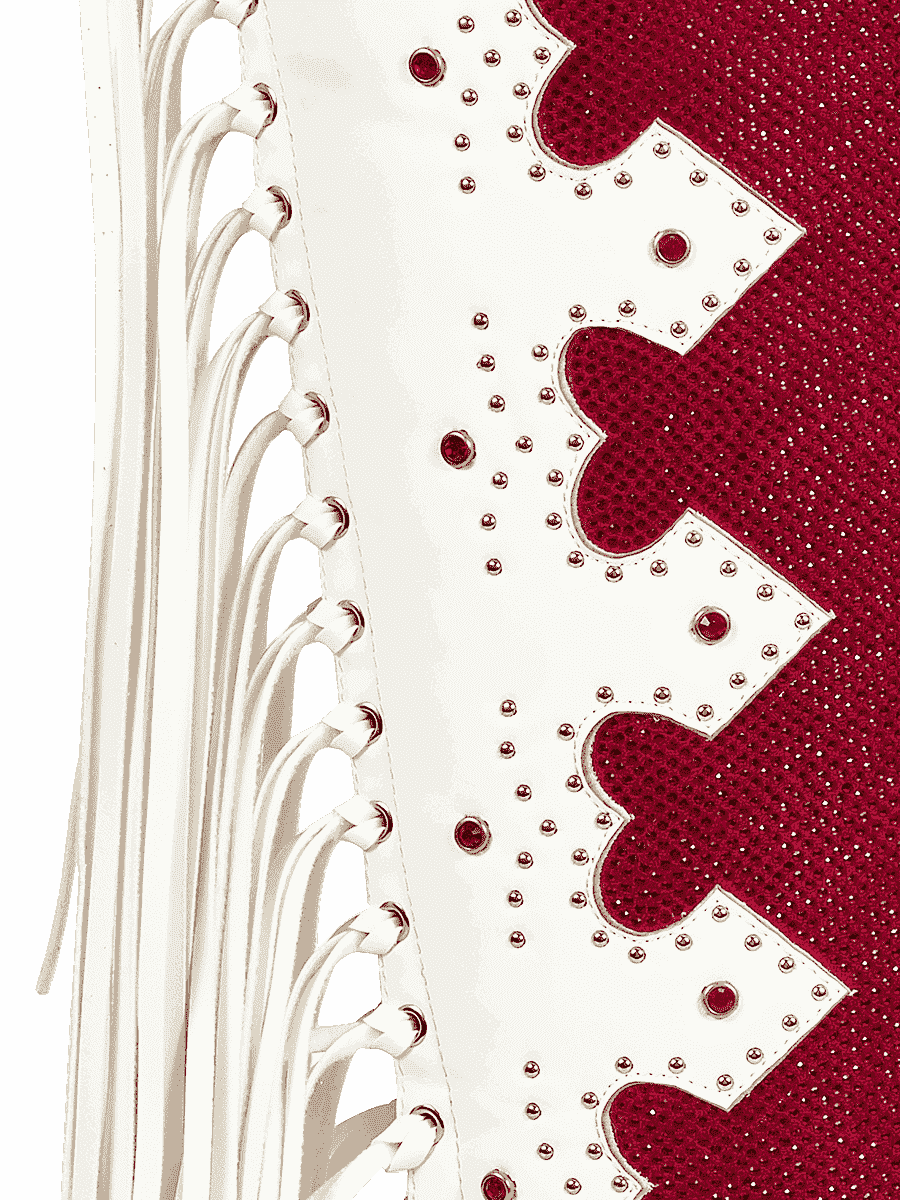 Red-rhinestones-and-pu-leather-patchwork-with-tassels-and-studded-boots