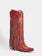 Red-studs-embroidered-star-fringe-cowgirl-boots