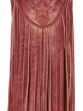 Red-studs-embroidered-star-fringe-pu-cowgirl-boots