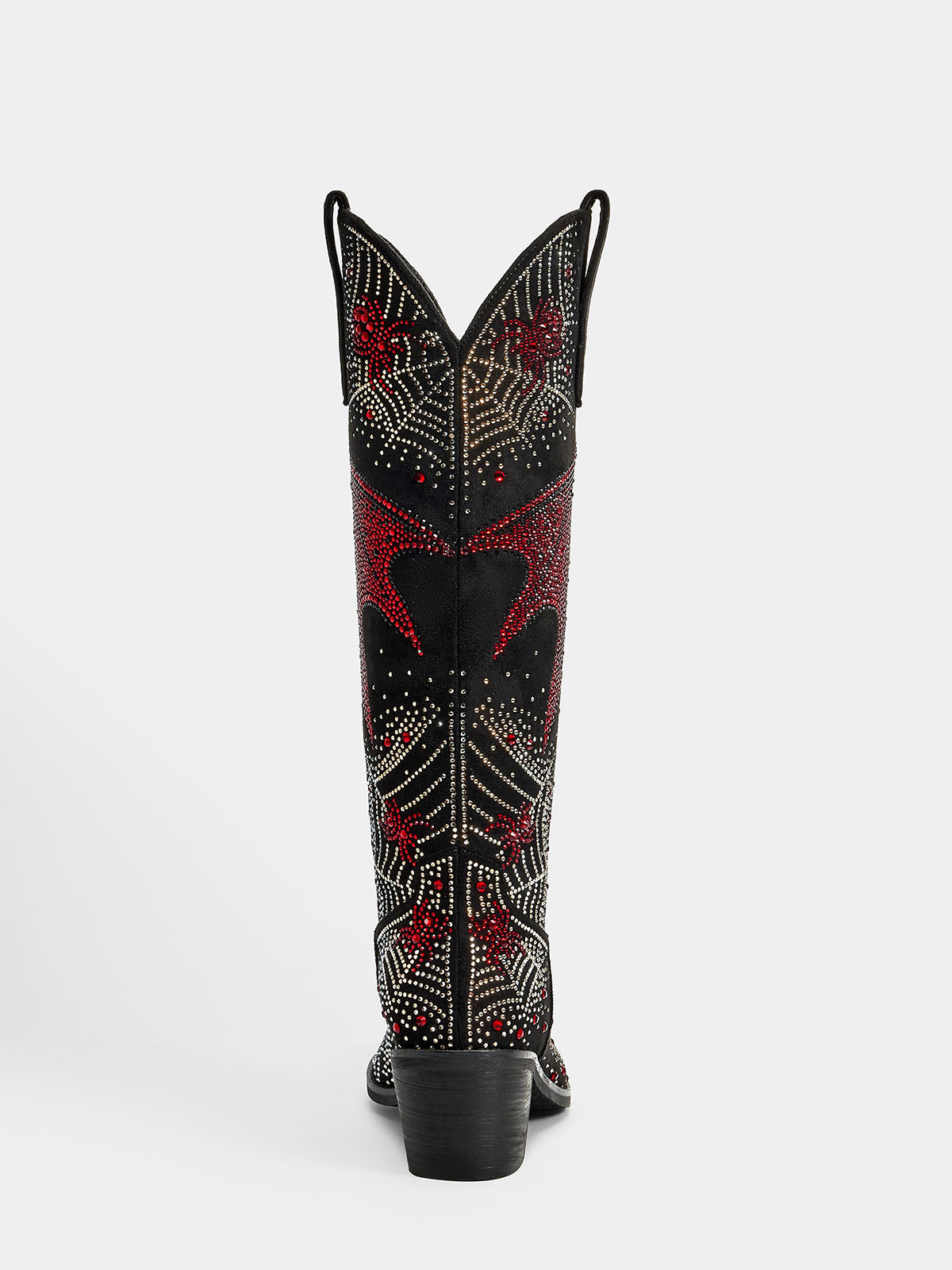 Rhinestone-bat-and-spider-web-mid-heel-western-cowgirl-boots