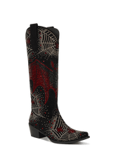 Rhinestone-bat-and-spider-web-western-cowgirl-boots
