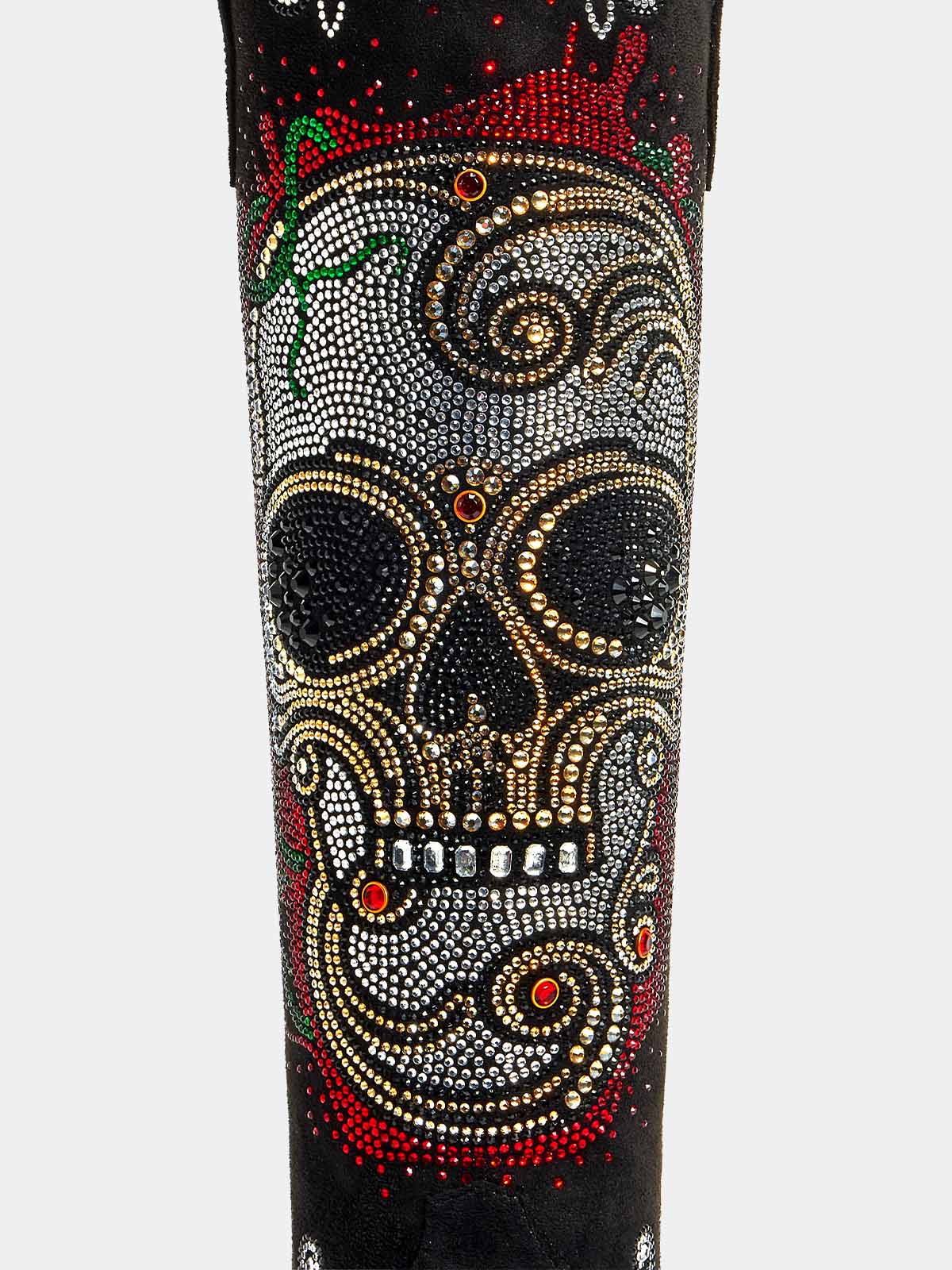 Rhinestone-skull-faux-suede-western-cowgirl-boots