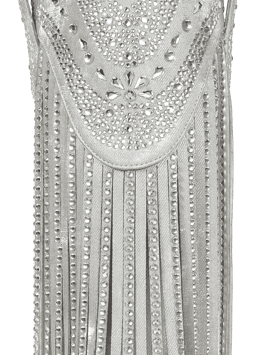 Silver-rhinestone-floral-tassel-faux-western-cowgirl-boots