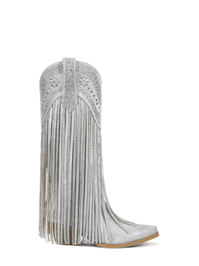 Silver-rhinestone-floral-tassel-pull-on-western-cowgirl-boots