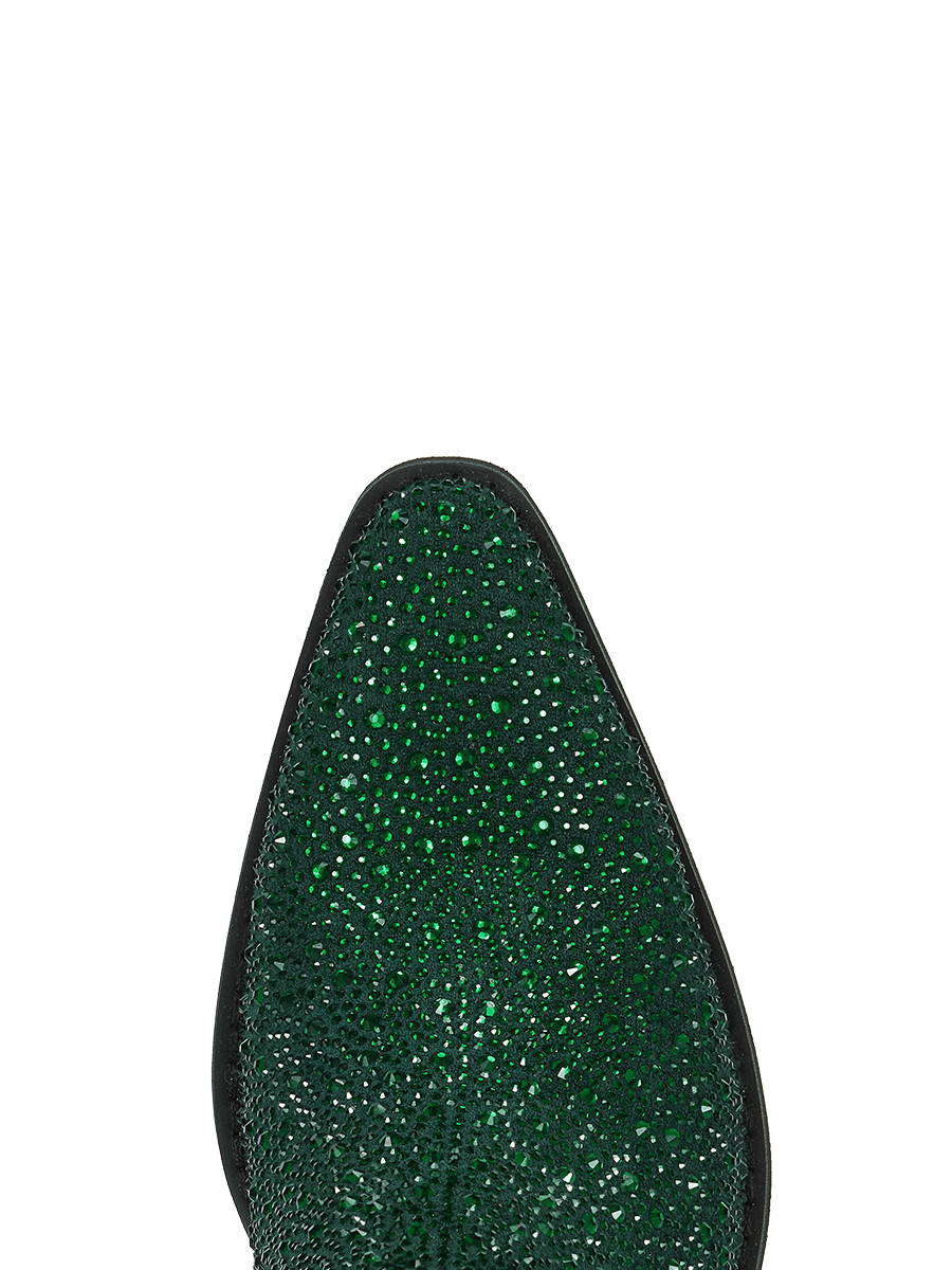 The-allegra-b-dark-green-pointy-rtoe-cowgirl-boots