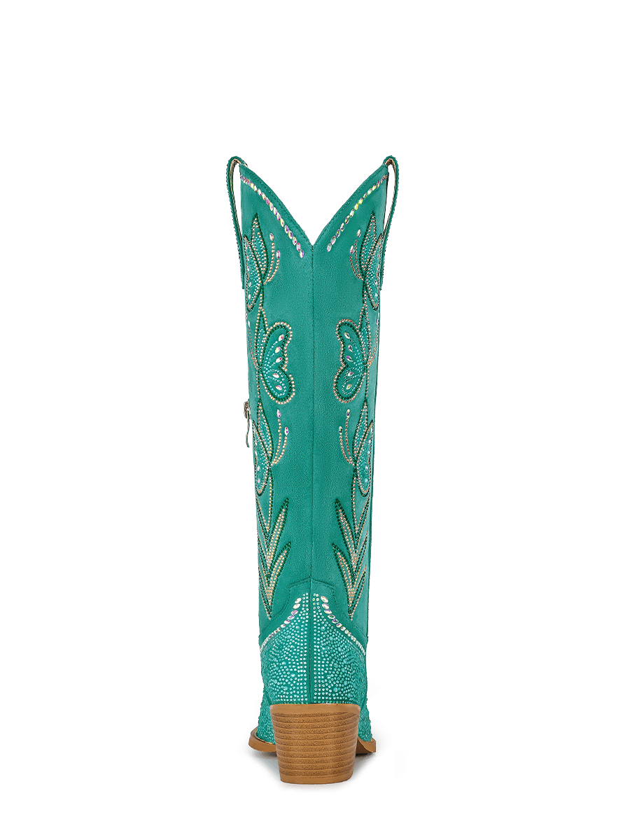 The-luna-turquoise-mid-heel-cowgirl-boots