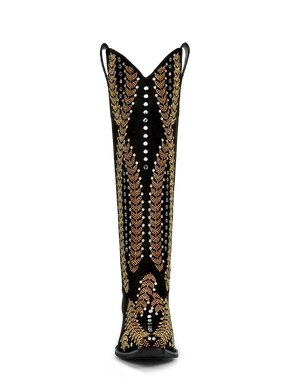 The-savannah-black-knee-high-cowgirl-boots