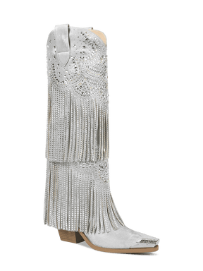 Vintage-grey-with-tassels-and-rhinestones-cowgirl-boots