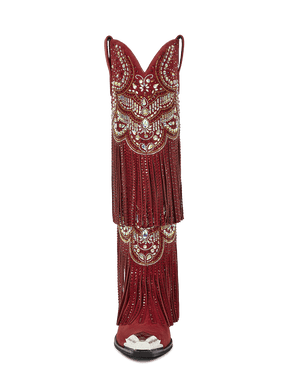 Vintage-red-with-tassels-and-rhinestones-knee-high-cowgirl-boots