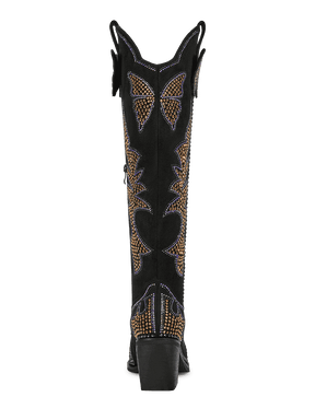 Wetkiss-Madi-C-balck-mid-heel-cowgirl-boots
