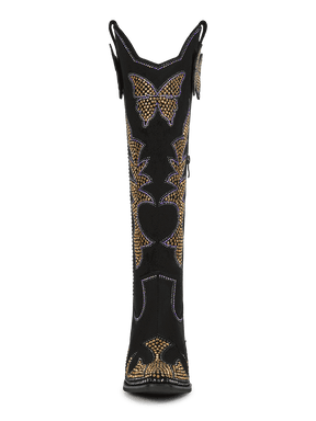 Wetkiss-Madi-C-black-knee-high-cowgirl-boots