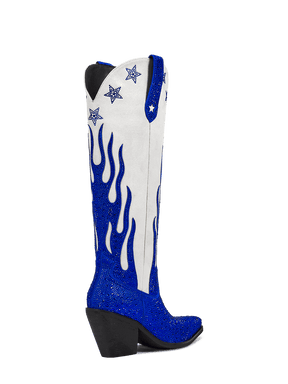 Wetkiss-blue-white-star-high-heel-cowgirl-boots
