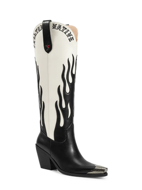 Wetkiss_black_flame_pattern_cowgirl_boots