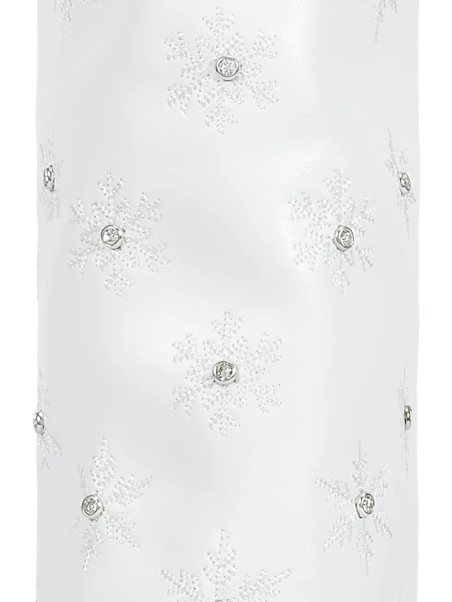 White-snowflake-christmas-theme-fold-over-pu-boots