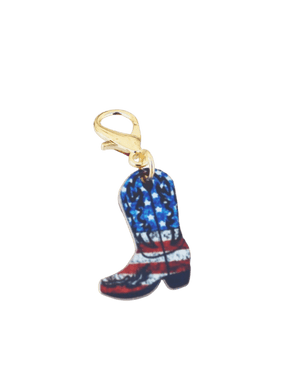 Western Boots Printed Keychain Set