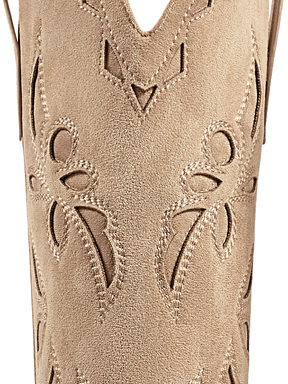 apricot-cut-out-chunky-heel-western-boots-faux-suede