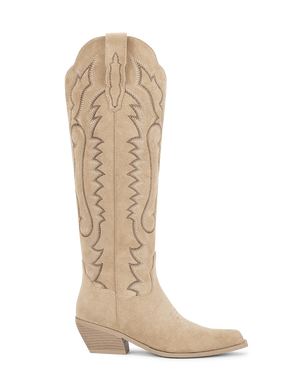 apricot-embroidered-wings-western-boots-size-zipper