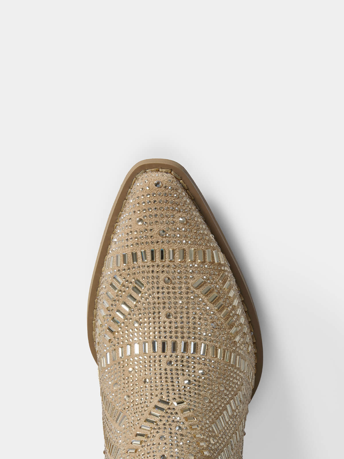 apricot-full-rhinestones-western-inspired-glitter-ankle-boots-pointy