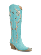 aquamarine-blue-and-silver-metal-decoration-cowgirl-boots
