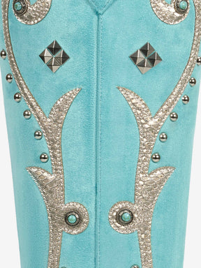 aquamarine-blue-and-silver-metal-decoration-faux-suede-cowgirl-boots