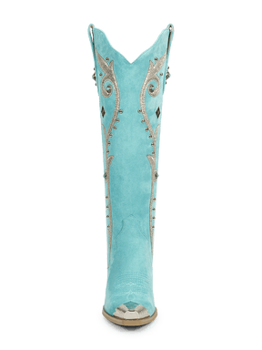 aquamarine-blue-and-silver-metal-decoration-knee-high-cowgirl-boots