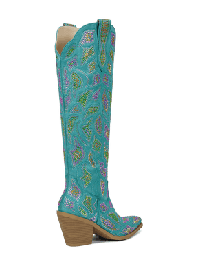 aquamarine-blue-multi-colored-rhinestones-mid-heel-cowgirl-boots