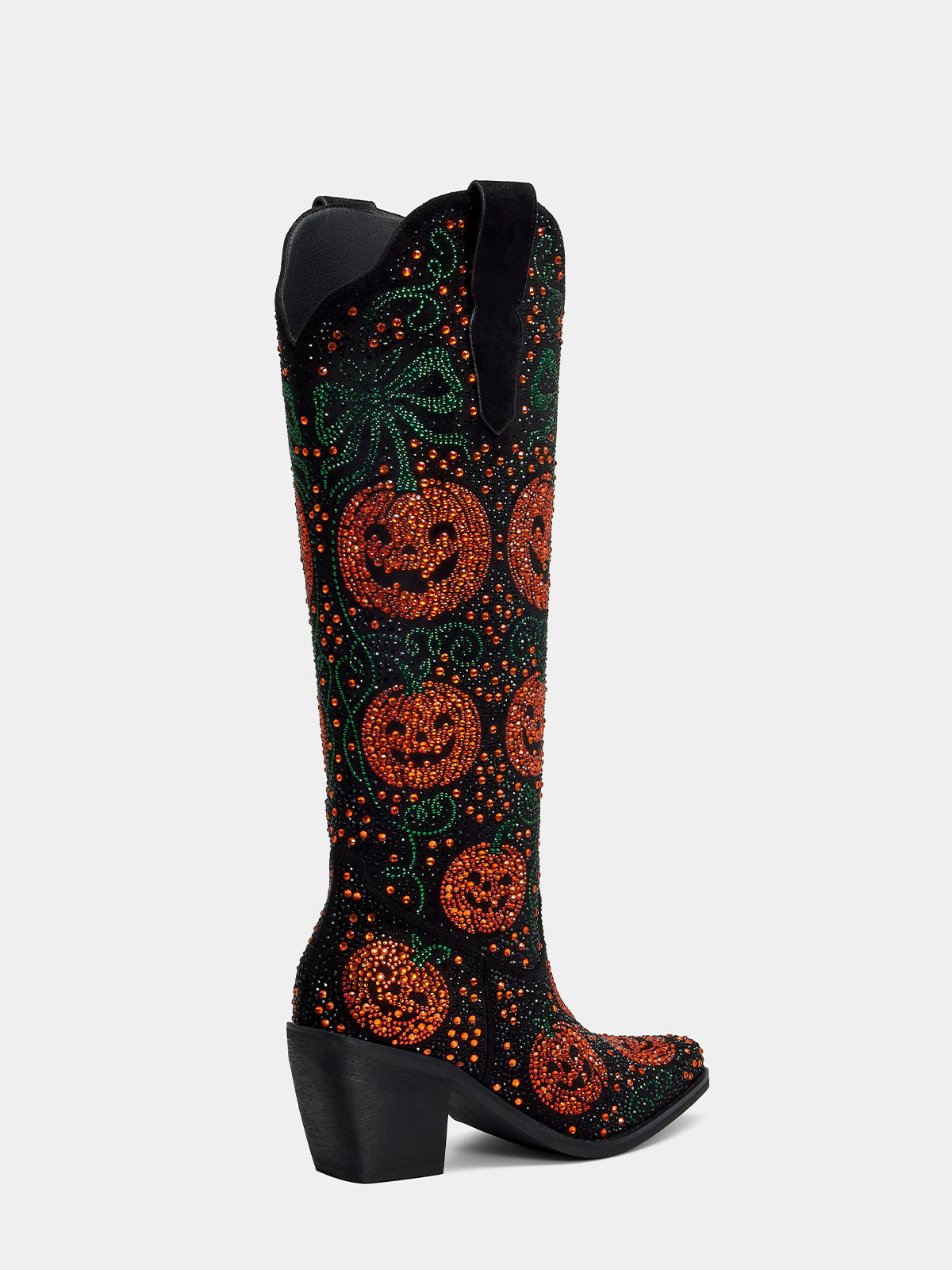 black_pumpkin_bow_rhinestone_western_boots