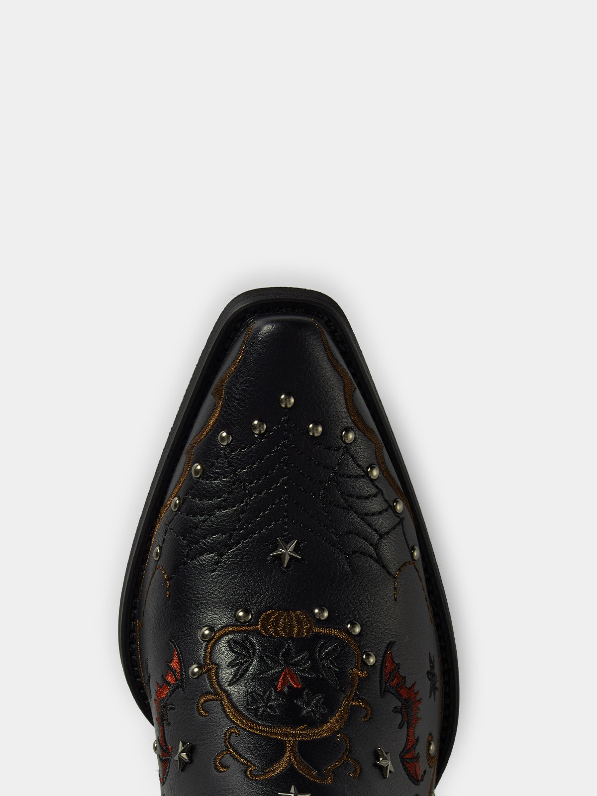 black_spider_web_snip_toe_western_cowgirl_boots