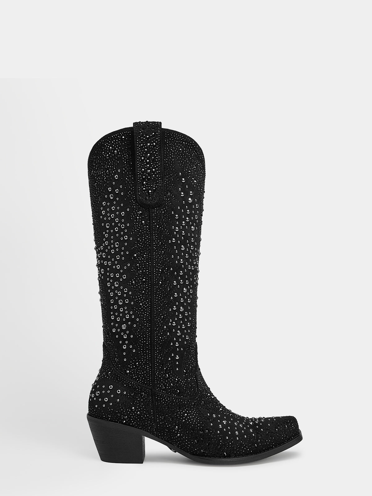black_suede_all_over_rhinestone_stud_western_cowgirl_boots
