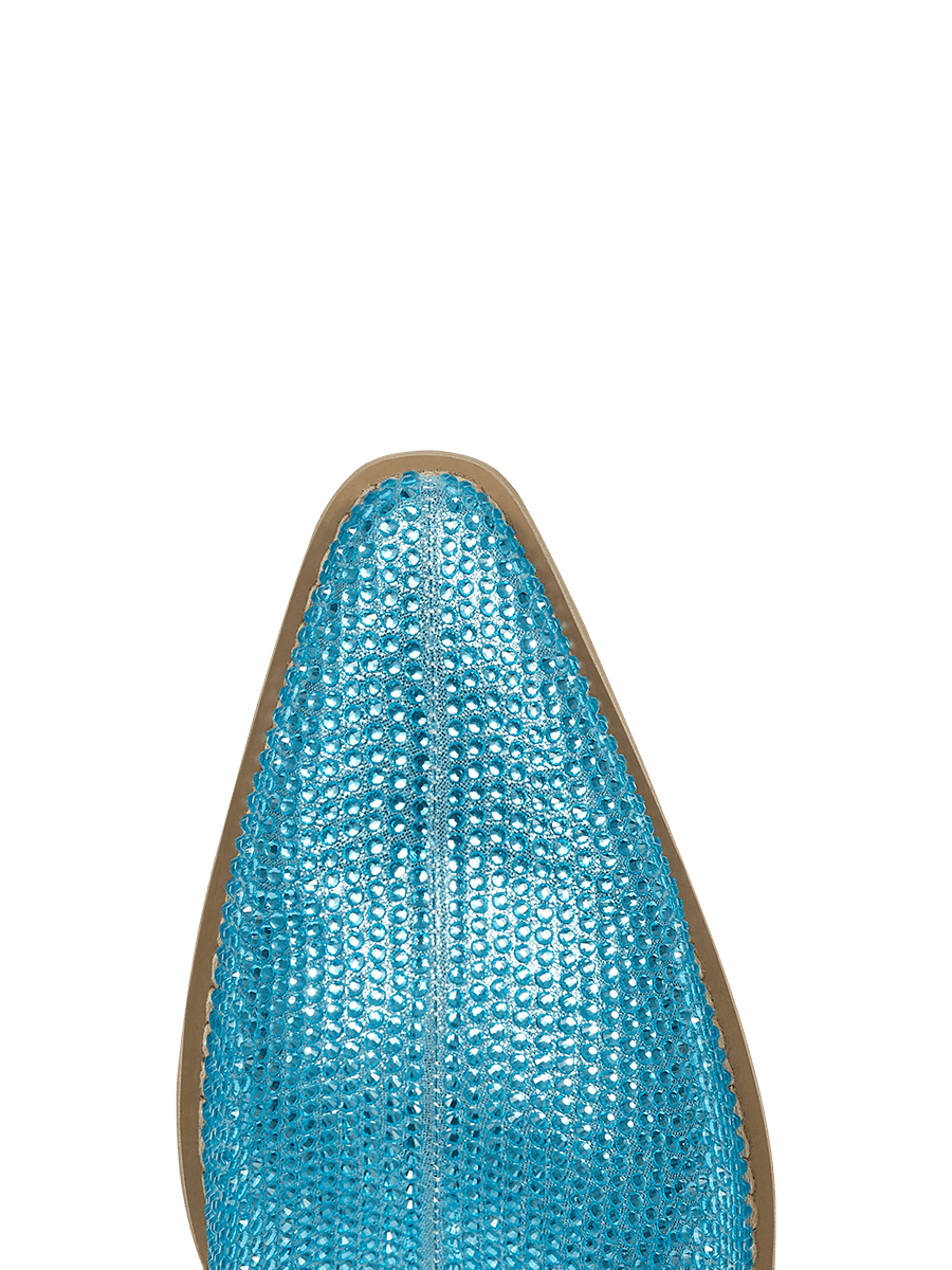 blue-fringe-rhinestone-western-ankle-boots-pointy