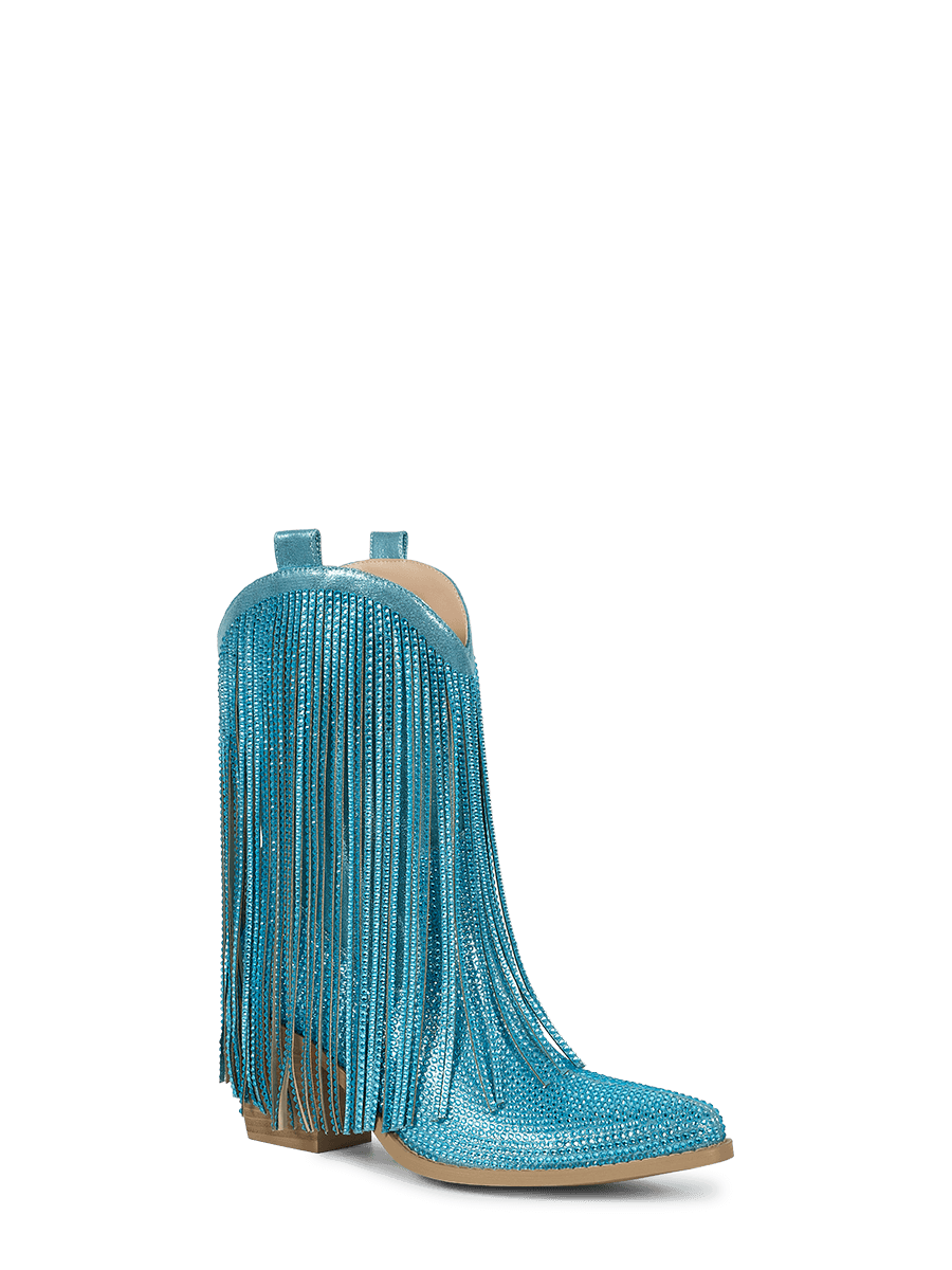 blue-fringe-rhinestone-western-ankle-boots