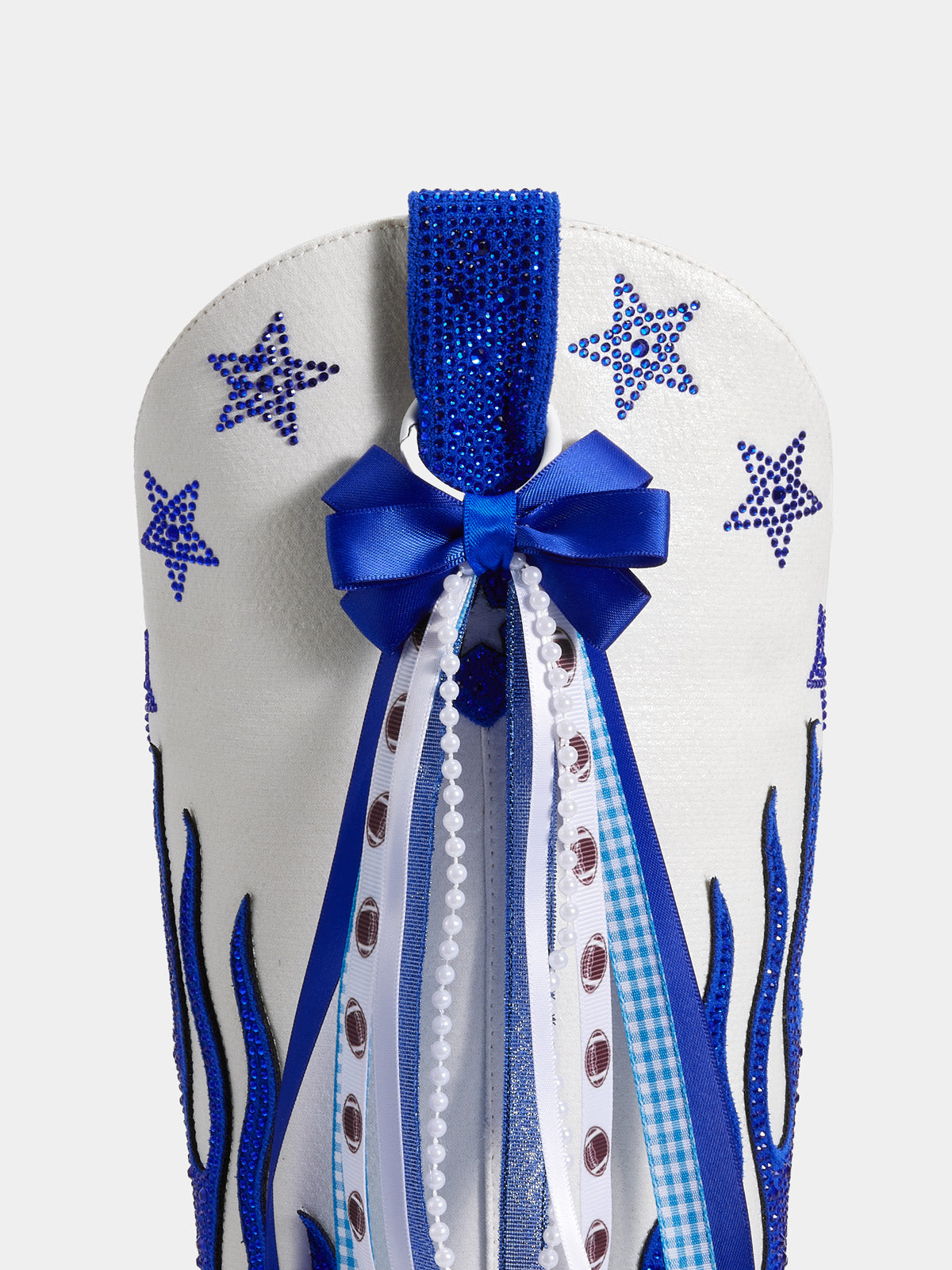 Gameday Football Royal Blue Western Boot Bows  (No Standalone Shipping)