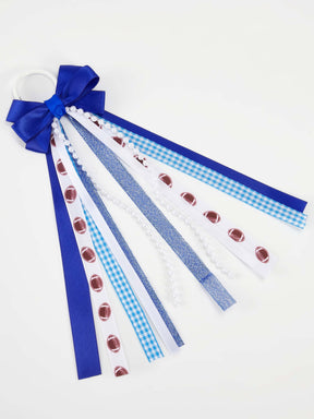 Gameday Football Royal Blue Western Boot Bows  (No Standalone Shipping)
