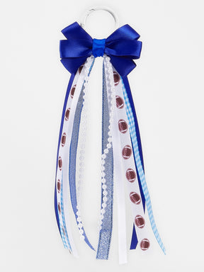 Gameday Football Royal Blue Western Boot Bows  (No Standalone Shipping)