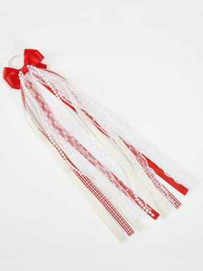 Red and White Boot Bows (No Standalone Shipping)