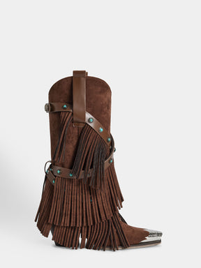 brown-fringe-turquoise-harness-strap-western-boots-pull-on