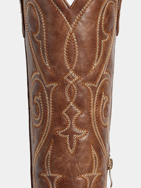 brown-gradient-embroidered-harness-western-boots-pu