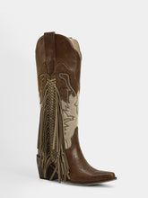 brown_long_tassel_fur_mix_western_boots