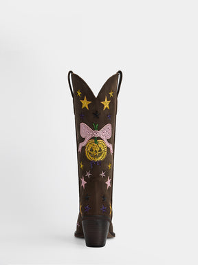 brown_rhinestone_pumpkin_bow_star_block_heel_western_boots
