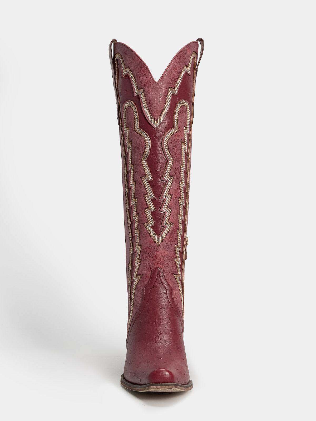burgundy_ostrich_embossed_snip_toe_cowgirl_boots