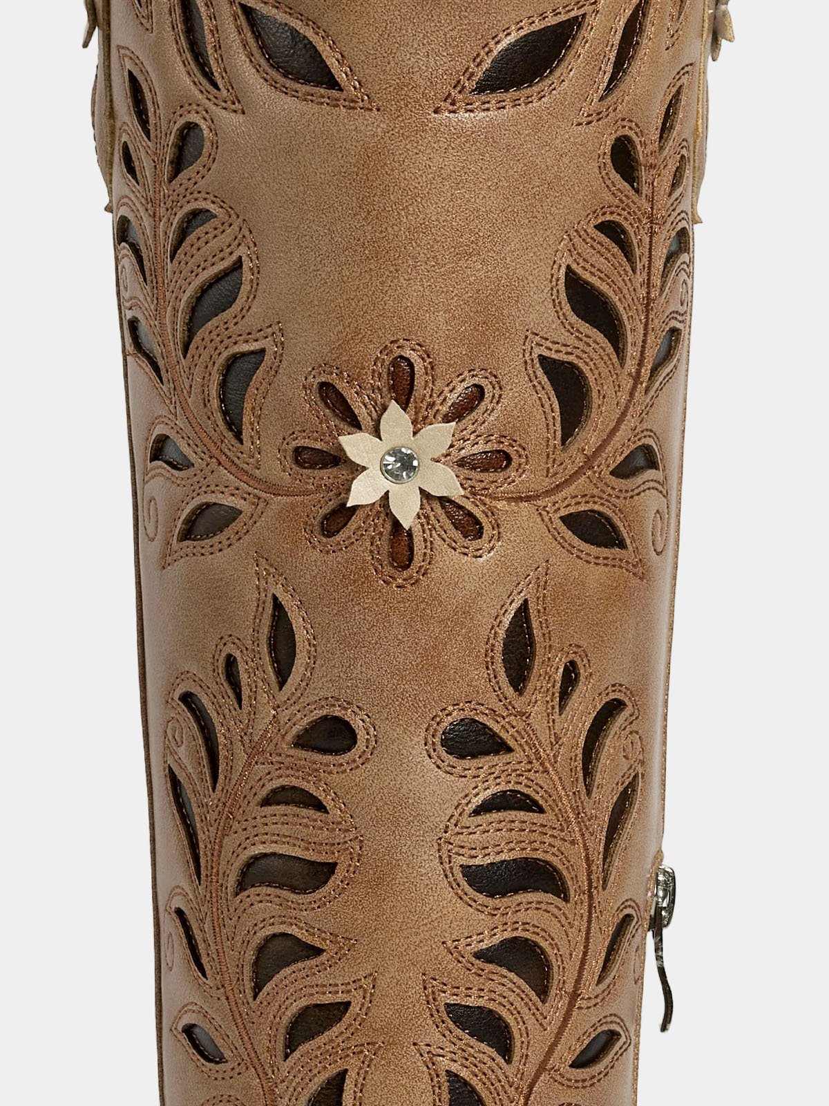 chestnut-brown-cut-out-dimensional-floral-western-boots-pu
